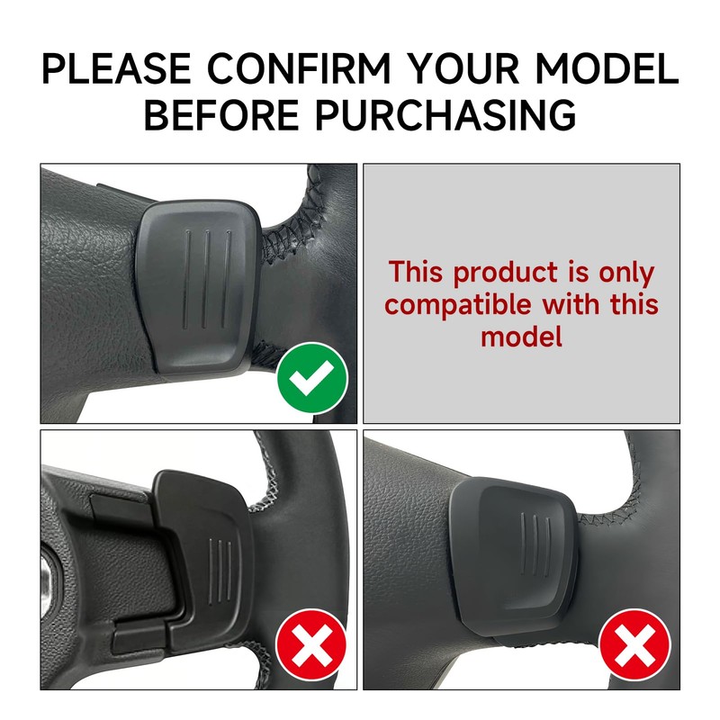 2pcs Car Carbon Fibre Steering Wheel Shift Paddle Extension Shift