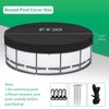 RICHIE 8FT Pool Cover, Round Solar Cover for Above Ground