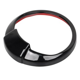 YDLMT Gloss/Vivid Black 5" Speedometer Gauge Bezel Cover Trim Ring W/Visor Fit for Harley Heritage Softail Springer FLSTC FLSTS 1999-2017, Dyna FXDWG