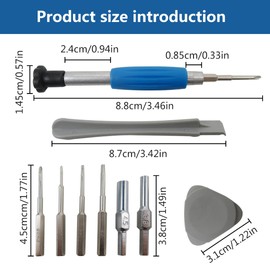 GRABOTE Latest Upgraded 10 in 1 Screwdriver Repair Tool Kit 7 Security Screwdriver Bits for Gamecube/Sega Game Gear/TurboGrafx 16/TurboDuo