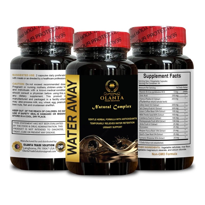 Pastillas Water Out Para Retención De Líquidos 60 Cápsulas