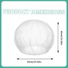 Gorro de Ducha Desechable 100 Unidades, Plástico Transparente de 60cm,