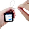 HXymxkeqi Retractable Cable Lock with Double-Sided Adhesive ABS Remote Control