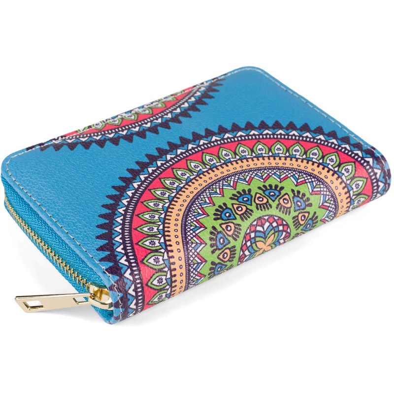 styleBREAKER 02040149 Women's Small Purse with Colourful Mandala Ornament Pattern,