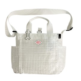 Route 1128 1129 Pet Walking Tote Bag with Shoulder Bag SN Square DOG BUDDY, 112804 White Check