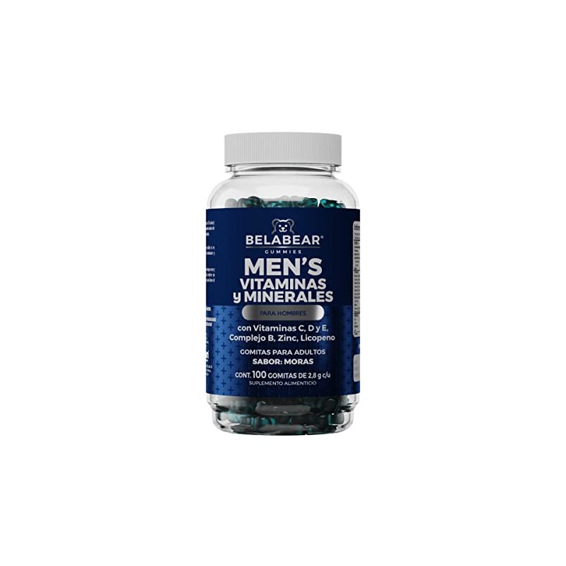 Belabear Gomitas Vitaminadas, Hombre, Adicionadas de Vitamina C, D Y