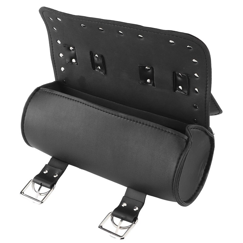 Motorcycle Bag PU Leather Saddle Bag Motorcycle Rolling Luggage Motor