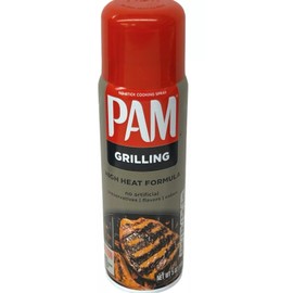 Pam No-Stick Cooking Spray - Grill - For High Temperature - Net Wt. 5 OZ (141 g) Each - Pack of 2