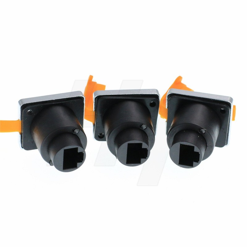 HangTon Panel Mount Waterproof RJ45 Connector Ethernet Network Cat5e Socket