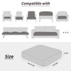 YISUN Waterproof Couch Cushion Slipcovers, Stretch Individual Seat Cushion Covers,