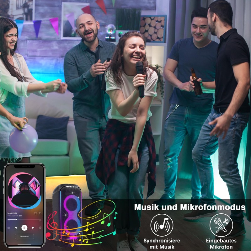 Cozylady RGB Neon LED Strip Light, with Remote Control, App