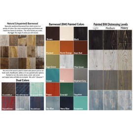 Window Shutter Set of (2) 11 Inches Wide x 33 Inches Tall Reclaimed Barn Wood Exterior or Interior Wall Mounted Decorative Weathered Wooden Farmhouse Decor Style Distressed Western Hand Made