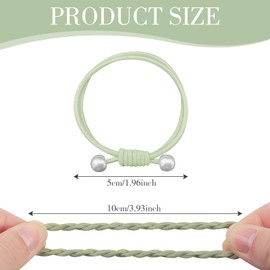 20 Pack Boho Hair Ties, Pearl-Embellished, Nylon Scrunchies, Hair Accessories for Women, Girls, Teens, Perfect for Daily Use, Parties, Valentine’s Gifts