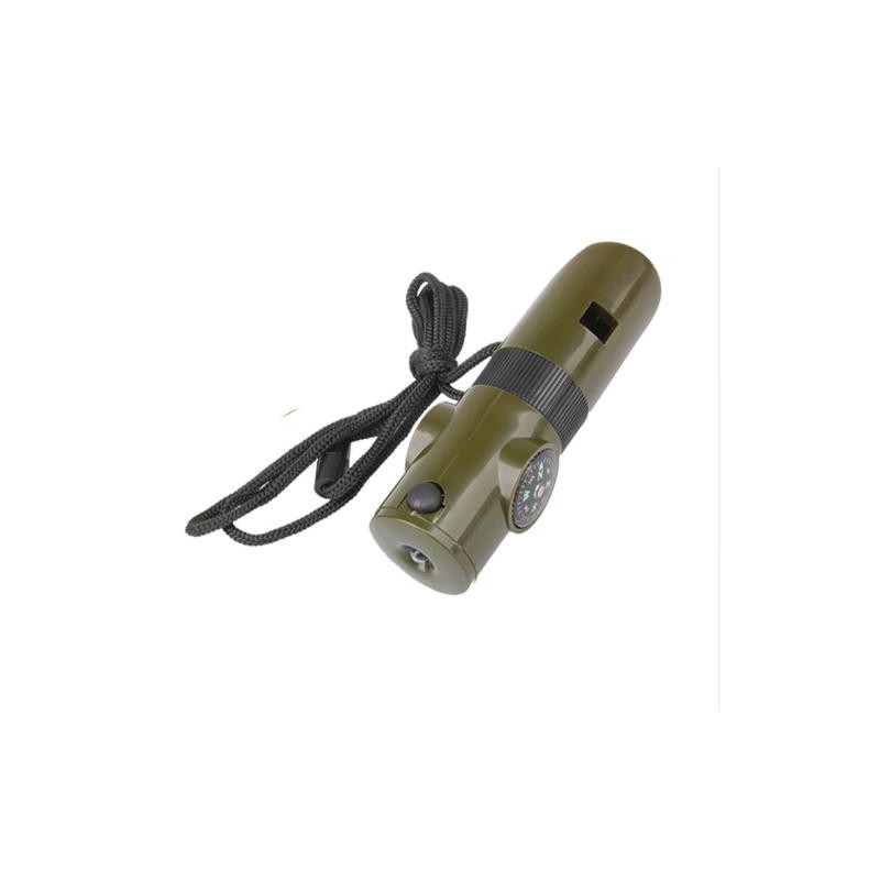 Off-the-shelf seven-in-one whistle multi-function compass survival whistle outdoor products