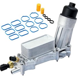 926-959 926-876 Upgraded Aluminum Engine Oil Filter Housing with Oil Cooler For 2011-2016 Chrysler 200 300 Dodge Charger Challenger Journey Caravan Durango Avenger, Wrangler, Ram ProMaster 3.6L