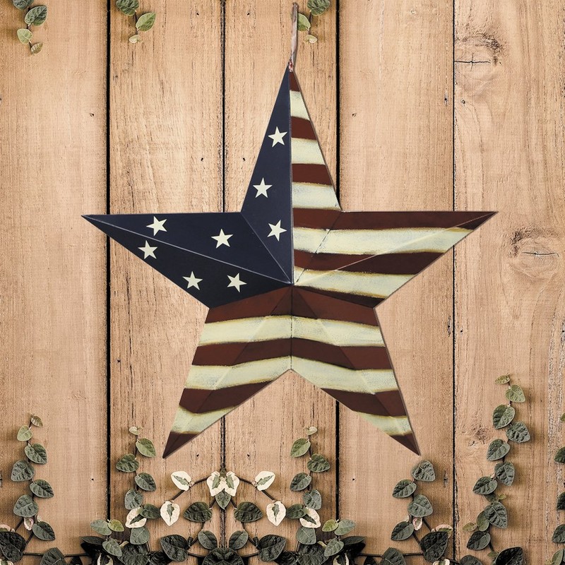 American Barn Star, Metal Patriotic Old Glory Americana Flag Barn