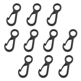 10pcs Plastic Snap Clip Hook Camping Carabiner Buckle Outdoor Tent Accessories Multifunction Snap Hook Camping Equipment Tent Buckle Clips Tent Hooks for Lights Hanging to Canopy Heavy Duty Plastic