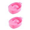 2 Pack Nail Soaking Bowl Set Heat-Resistant Gel Polish Remover