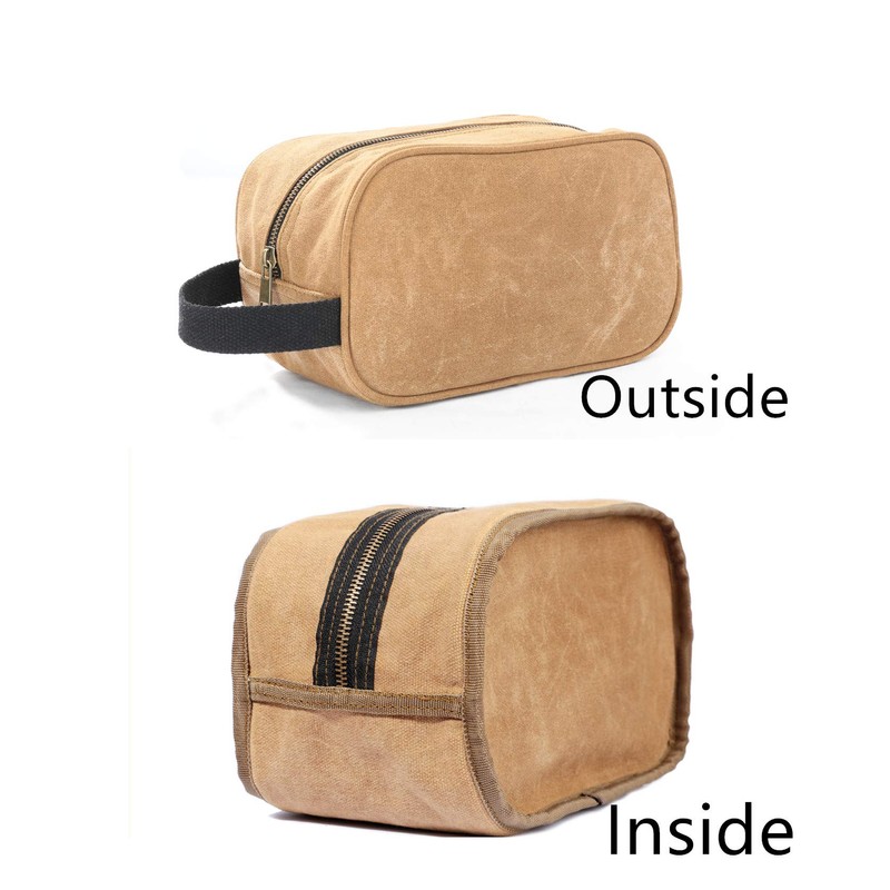 Heavy Duty 16 OZ Waxed Canvas Tool Bag, Multi-purpose Tool