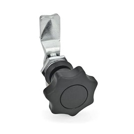 Ganter Normelemente Locks with control element, GN 115-SK-14, actuation with plastic knob, 1 piece