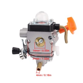 ZAMDOE C1Q-S174 Carburetor for Sthil FS 87 FS90 FS100 FS 110 FS130 HL95 HT100 HT101 KM90 KM100 KM110 SP90 Thread Cutter 4180-120-0610 4180-Replace 120-0611 with Adjustment Tool Air Filter