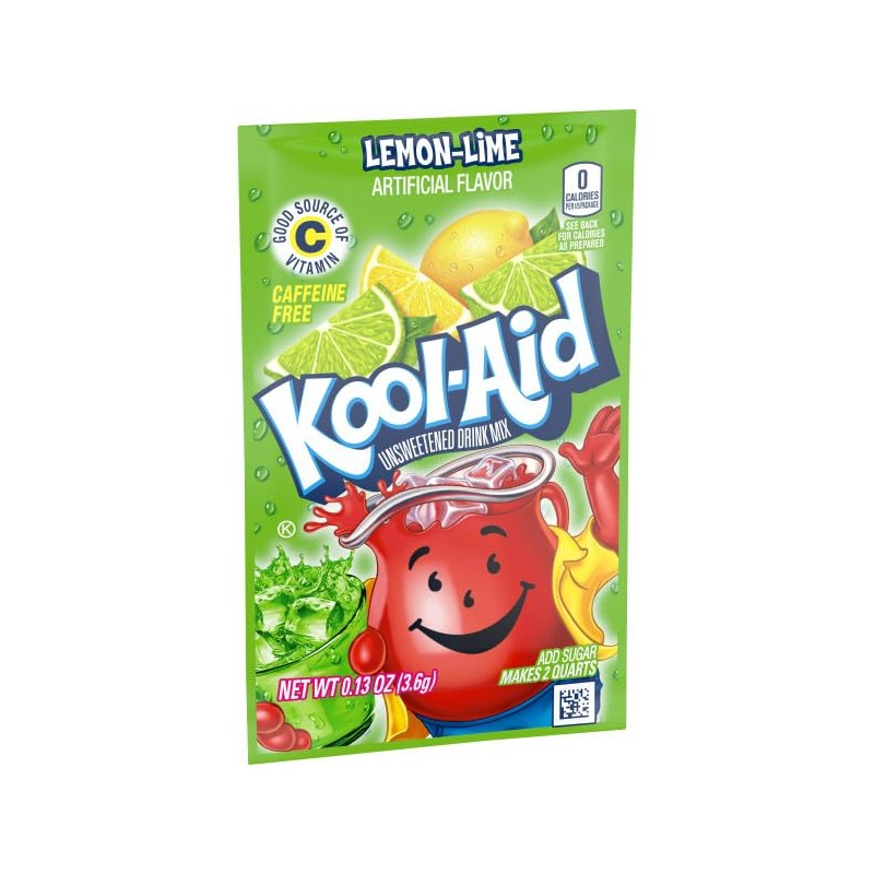 Kool-Aid Unsweetened Lemon Lime Artificially Flavored Powdered Soft Drink Mix,