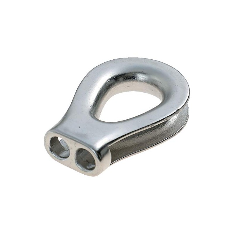 TRUSCO TKRS-6 Rope Thimble, Rope Diameter 0.2 inches (6 mm)