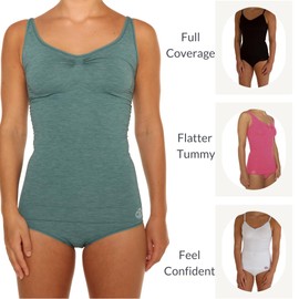 Comfizz Level 1 Support Vest: Women’s, Light Support Ideal for Post Surgery, Small Hernias & High Sited Stomas (S/M, Teal)
