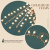 Reaky Gold Sequin Head Chain Egyptian Headpiece for Women, Alloy