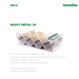 Madeira 8014 Stickbox "Heavy Metal" 8 Spulen à 100 m