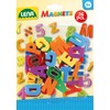 Lena 65745 Magnet Großbuchstaben, ca. 3 cm, 36 Stück, Mehrfarbig,
