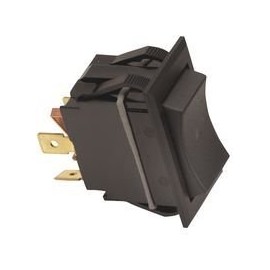 CARLING TECHNOLOGIES TIGM51-6S-BL-NBL Switch, Rocker, DPDT, 15A, 250V, Black
