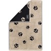 Cawö Home Hand Towels We Love Dogs Paws 6247 Black