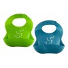 Papu Baby Set 2 Baberos Suaves De Silicón Para Bebé