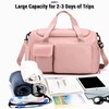Sports Gym Bag Duffel Bag with Shoe Compartment Weekender Travel