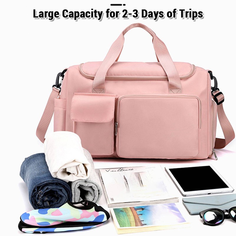 Sports Gym Bag Duffel Bag with Shoe Compartment Weekender Travel