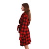 Just Love Printed Plush Robe for Women 4617-10195-RED-L