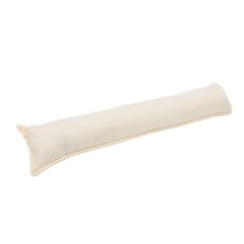 Plain Draught Excluder Decorative Door Window Draft Guard Insulator Energy Save (Cream)