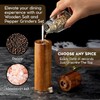 N NELIT Premium Wood Salt and Pepper Grinder Set -