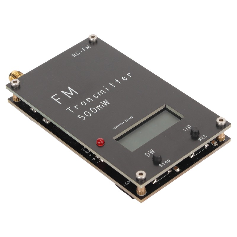 500mW FM Transmitter with LCD Screen 2000M 500mW 88‑108MHz FM