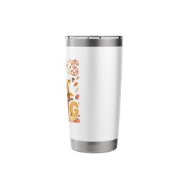 Thanksgiving Shar Pei Cute Pilgrim Fall Leaves Owner Kids Stainless Steel Insulated Tumbler