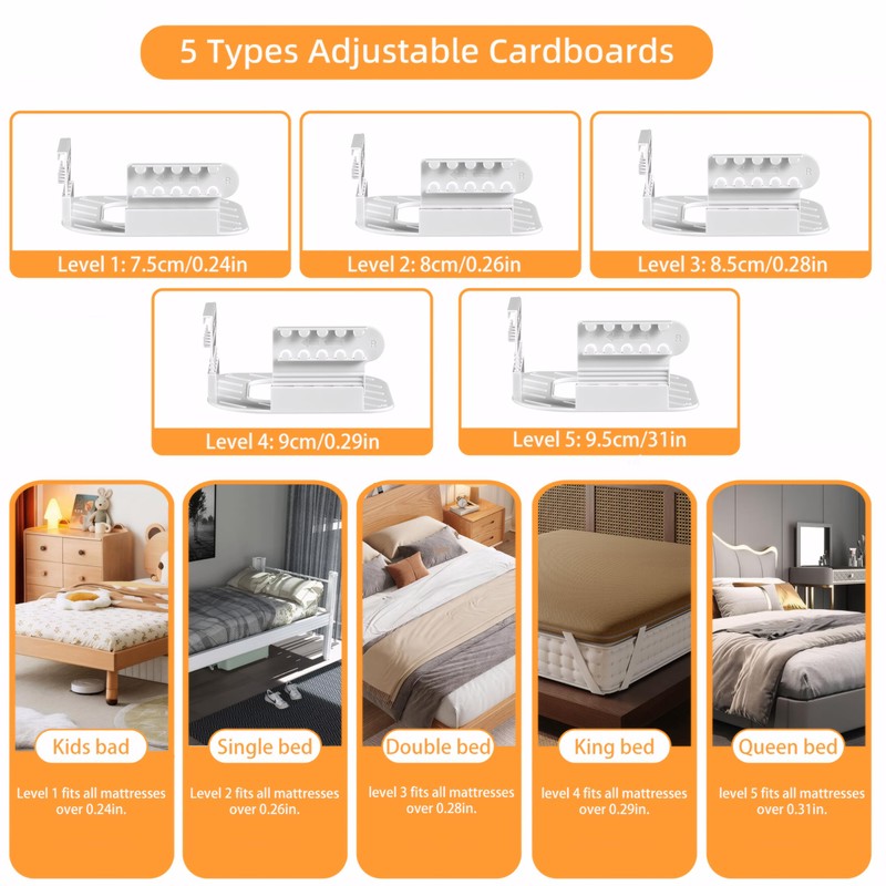 LONGYIFA Heavy Duty Lock Bed Sheet Holders 4PCS - Secure