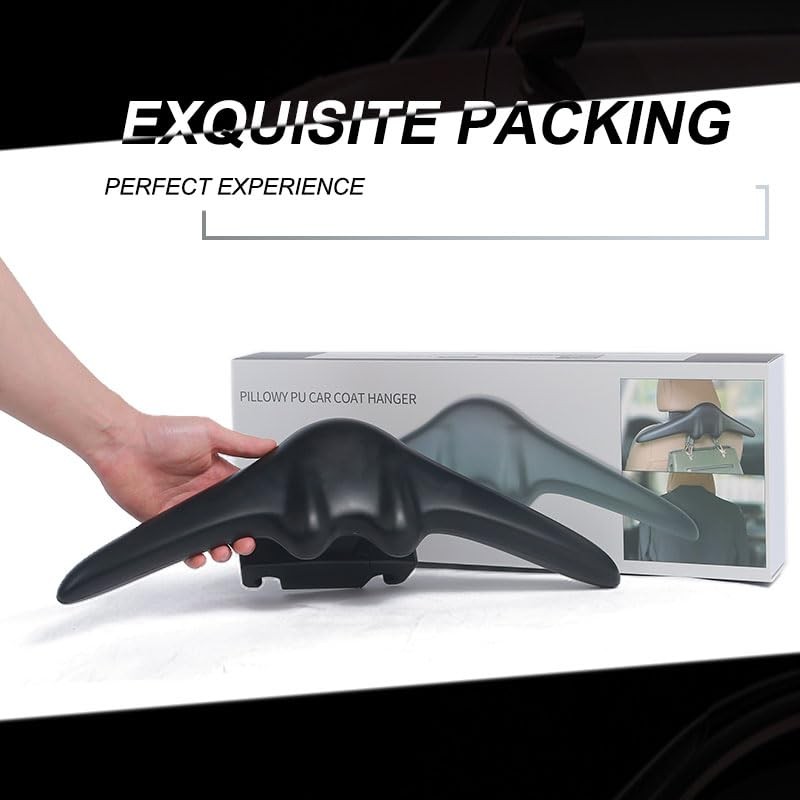 DrvixRex Car Clothes Suit Leather Hanger Bar Vehicle Coat Rod