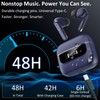 Wireless Earbuds Bluetooth 5.4, 6 Mic ENC Noise Cancelling Clear