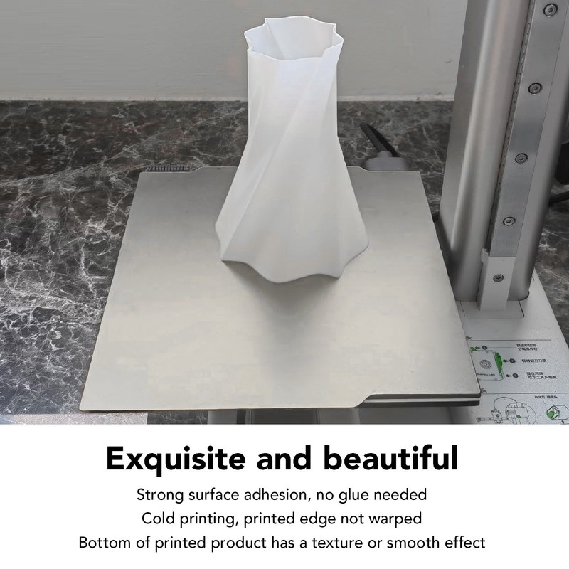 PEI Build Plate 184x184mm Single Sided Smooth Flexible Spring Steel