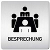Türschilder24 XXL Door Sign 125 x 125 mm Meeting 005