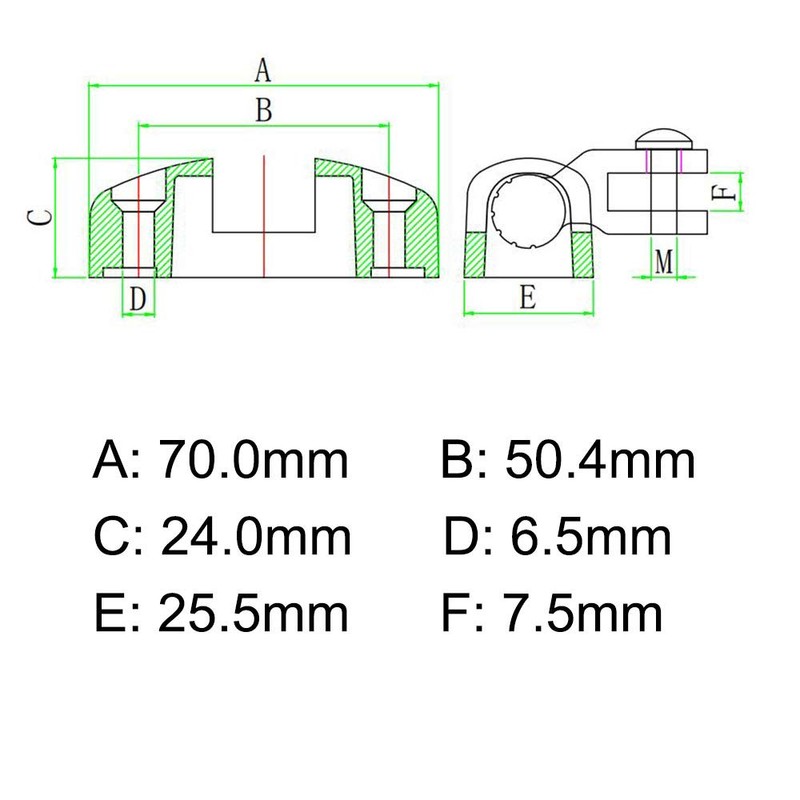 Amadget 2 Pcs Boat Top Bimini Deck Hinge Swivel Side