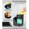 HEARTKEY dispensador de jabon Cocina 3 en 1 con Soporte