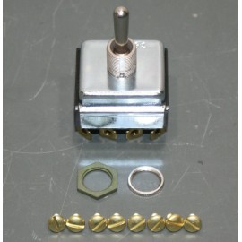 Cutler-Hammer Eaton ON/OFF Toggle Switch 7690K8, 4PST, 10A @ 250V, 8 Screw Terminals, 3/4 HP