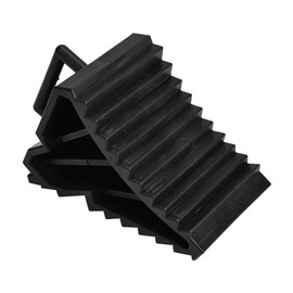 Ejoyous Wheel Chock, 2 Pcs Heavy Duty Black Car Tire Chock Blocks Anti-Slip Tyre Slip Stopper with Handle for RV Travel Trailer Camper Caravan Truck, Help Keep Your Vehicle in Place, 2 Pack